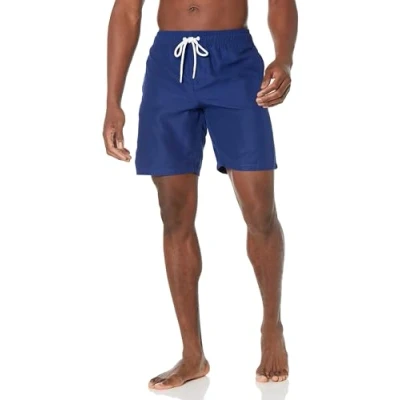 Abbildung von Amazon Essentials Herren Badehose, Schnell Trocknend, 23 cm, Marineblau, XL