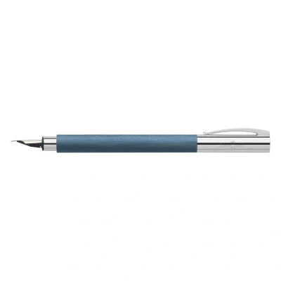 Abbildung von Faber Castell 147140 Füller Ambition Edelharz, blau, Federbreite M, 1 Füllfederhalter inkl. Geschenkverpackung