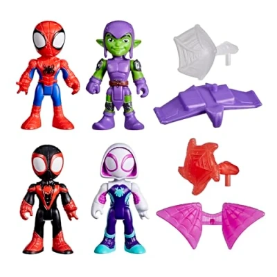 Abbildung von Marvel Spidey und Seine Super Freunde Netzschleuderer Abenteuerset, Spider Man Action Figuren