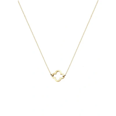Abbildung von Elli Cloverleaf Halskette goldcoloured, Damen, Größe: 40, Gold coloured