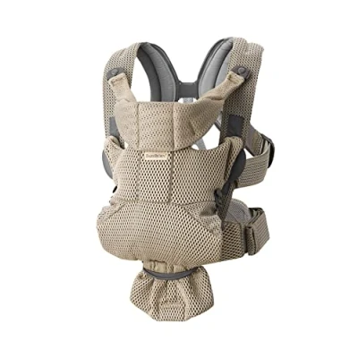 Abbildung von BabyBjörn Babytrage Move, 3D Netzstoff, Grau Beige, 1 Stück（1 er Pack）