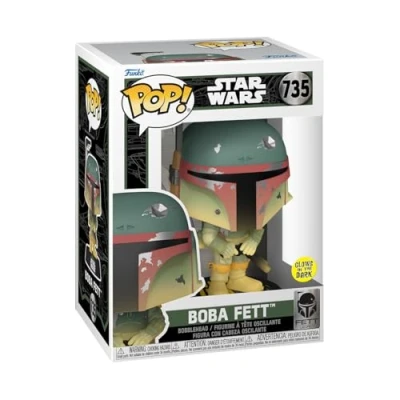 Abbildung von Funko Pop! Star Wars: FL Boba Fett Leuchtet Im Dunkeln Vinyl Sammelfigur Geschenkidee Offizielle Handelswaren Spielzeug Für Kinder und Erwachsene Movies Fans
