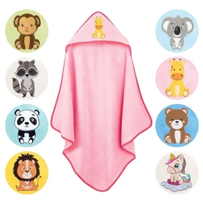 Abbildung von LAYNENBURG Premium Kapuzenhandtuch Baby Badehandtuch aus 100% Baumwolle Oeko TEX Handtuch mit Kapuze für Neugeborene &amp; Kinder Badetuch, Babyhandtuch Mädchen, Jungen (Koala 80 x 80cm)
