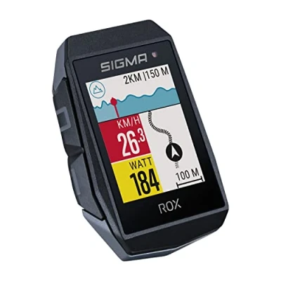 Abbildung von SIGMA ROX 11.1 Fahrradcomputer GPS I 150 Funktionen Fahrrad Navi kompatibel mit Komoot &amp; E Bike Ready Kabellos 1.77&quot; Display Tacho, Computers, Tracker