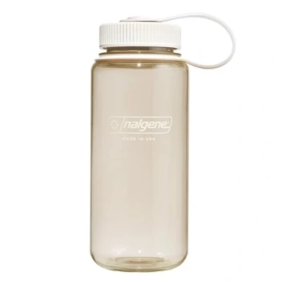 Abbildung von Nalgene Sustain Tritan BPA freie Wasserflasche aus 50% Kunststoffabfällen, 473 ml, breite Öffnung, Baumwolle [Farbe kann variieren]