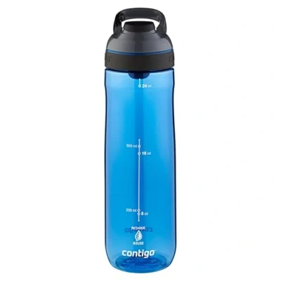 Abbildung von Contigo Cortland Autoseal Trinkflasche mit automatischem Trinkverschluss 720ml große BPA freie Kunststoff Wasserflasche auslaufsicher Ideal für Schule, Arbeit, Sport, Fahrrad, Wandern