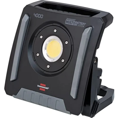 Abbildung von Brennenstuhl Professional Multi Battery LED Akku Baustrahler 4000 MA (40W, 4500lm, IP65, Arbeitsleuchte kompatibel mit 18V Akkus 11 verschiedener Hersteller, ohne Akku, Engineered in Germany)