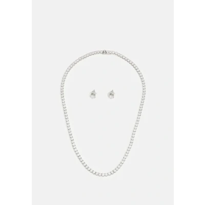 Abbildung von Swarovski Matrix SET Ohrringe Silver coloured, Damen, Größe: One Size, coloured