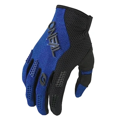 Abbildung von O&#039;NEAL Fahrrad &amp; Motocross Handschuhe MX MTB FR Downhill Passform, Luftdurchlässiges Material Element Glove RACEWEAR V.24 Erwachsene Schwarz Blau Größe L