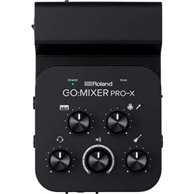 Abbildung von Roland GO:MIXER PRO X Audio Mixer for Smartphones Connect and Mix up to 7 Sources Add Studio Quality your Social Content Livestreams Compatible with iOS Android devices