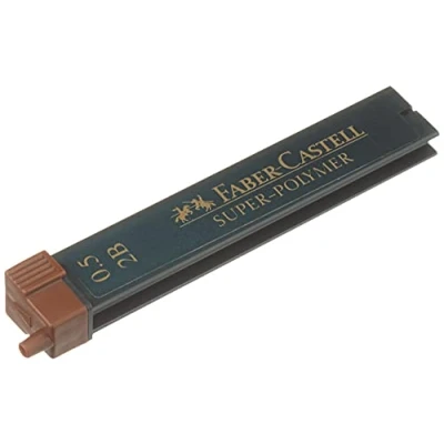 Abbildung von Faber Castell 120502 Feinmine Super Polymer, 0,5 mm, Härtegrad 2B, 12 Stück