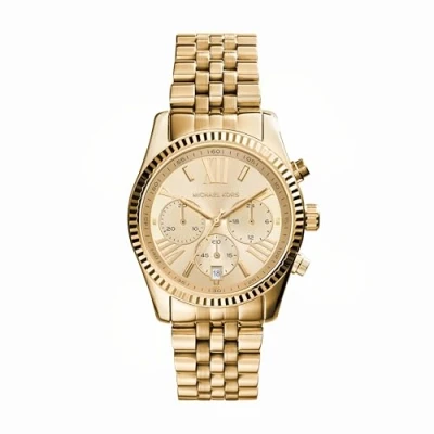 Abbildung von Michael Kors Traditional Lexington Chronograph goldcoloured, Damen, Größe: One Size, Gold coloured