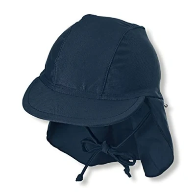 Abbildung von Sterntaler Unisex Baby Schirmmütze mit Nackenschutz Hat, Marine, 53 EU