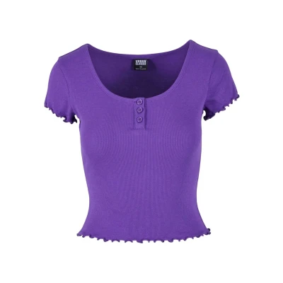 Abbildung von Urban Classics LOCK Tshirt basic, Damen, Größe: Medium, Realviolet