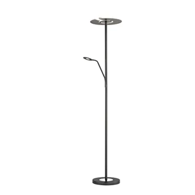 Abbildung von LED Stehleuchte Dent, nickel matt/chrom, 180 cm, CCT, 1 flg.
