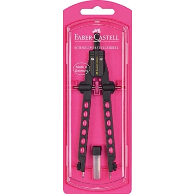 Abbildung von Faber Castell Pink 174335 Schnellverstellzirkel, Factory Neon