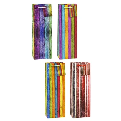Abbildung von TSI Geschenktüten STREIFEN, 12er Packung, Größe: Flasche (HxBxT 36 x 12 8 cm), Art. Nr. 84281