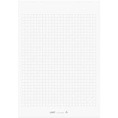 Abbildung von Limit 1 x Flipchart Block, kariert, Block mit 20 Blatt, 80 g/qm Papier, 6 fach Lochung