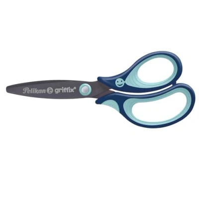 Abbildung von Pelikan 803502 griffix Schulschere, Blau, für Rechtshänder