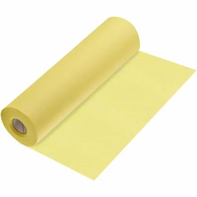 Abbildung von 100%Mosel Vlies Tischläufer, in Pastell Gelb (30 cm x 25 m), dekoratives Tischband, edle Tischdeko für Geburtstage &amp; Hochzeiten, Bunte Dekoration zu besonderen Anlässen