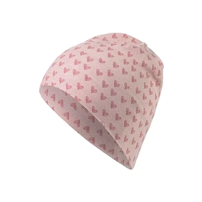 Abbildung von Sterntaler Baby Mädchen Beanie Slouch Herzen Mütze Baby, Kinderbeanie, Babymütze aus Jersey mit rosa, 45