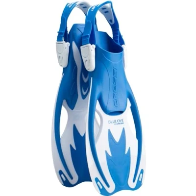 Abbildung von Cressi Kinder Rocks Flossen Snorkeling, Blau/Weiß, L/XL