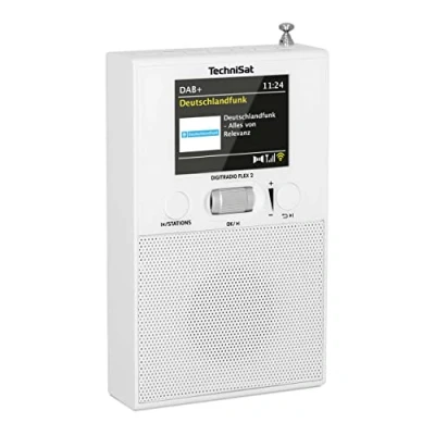 Abbildung von TechniSat DIGITRADIO Flex 2 DAB Steckdosenradio (DAB+ Radio, UKW, Audio Eingang, Bluetooth Audiostreaming, Radiowecker, Favoritenspeicher) weiß