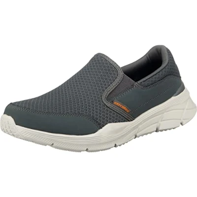 Abbildung von Skechers Herren Equalizer 4.0 Persisting Mid Top Trainers, Charcoal Mesh Pu Orange Trim, 45 EU