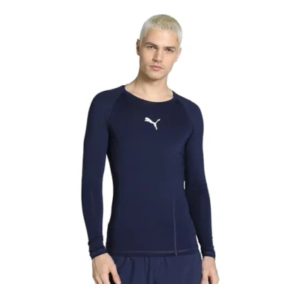 Abbildung von PUMA Herren Liga Baselayer Tee Ls Shirt, Blau Marine(peacoat), L EU