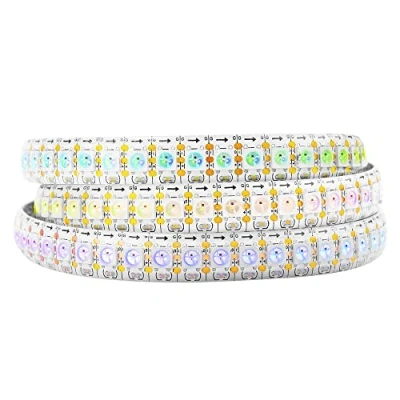 Abbildung von BTF LIGHTING 1M 144 LEDs/Pixels/m WS2812B Schwarz PCB RGB adressierbare Strip Streifen mit 5050 SMD LEDs Wasserdicht IP65