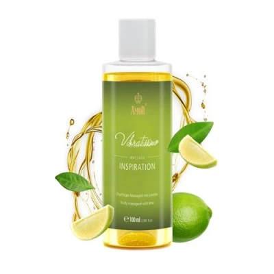 Abbildung von Vibratissimo Inspiration 100 ml Massageöl Erfrischend mit Limettenduft Stimulierend, Zitrus, Frischer Duft &amp; Gleitöl, Liebesöl