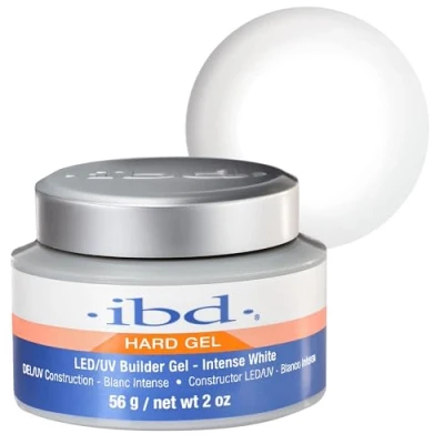 Abbildung von IBD Hard Gel LED/UV Builder Intense White, 1er Pack (1 x 56 g) MADE IN USA Premium Aufbaugel für Gelnägel