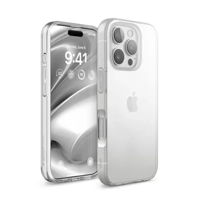 Abbildung von elago Hybrid Clear Hülle Kompatibel mit iPhone 16 Pro 6,3 Zoll PC + TPU Technologie, Stoßfester Stoßfänger, Erhöhter Kameraschutz, Langlebig Kratzfest (Transparent)