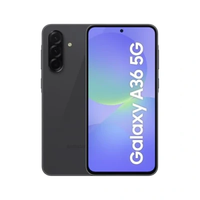 Abbildung von Samsung Galaxy A36 5G AI Smartphone ohne Vertrag, Simlockfreies Handy mit Android, 8 GB RAM, 256 Speicher, 50 MP Kamera, Awesome Black, 2,5 Jahre Herstellergarantie [Exklusiv auf Amazon]