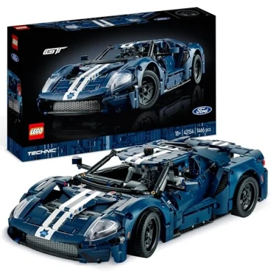 Abbildung von LEGO 42154 Technic Ford GT 2022 Auto Modellbausatz für Erwachsene, Supercar im Maßstab 1:12 mit authentischen Merkmalen, fortschrittliches Sammlerset