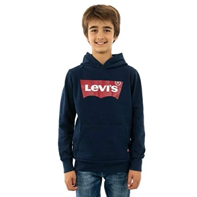Abbildung von Levi&#039;s Batwing Screenprint Hoodie Kapuzenpullover für Kinder, Größe: 140, Dress blues