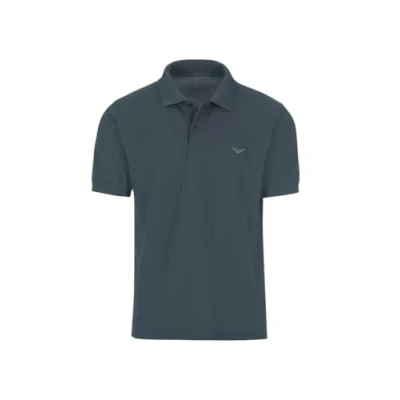 Abbildung von Trigema Herren 627601 Poloshirt, Grau (Anthrazit 018), 3XL