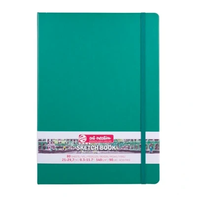 Abbildung von Talens Art Creation Skizzenbuch, 80 Blatt, 21 cm x 29,7 cm, waldgrün
