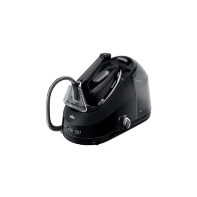 Abbildung von Braun CareStyle5 IS5249BK Bügeleisen mit Heizkessel, 5 Jahre Unterstützung, 150 g/min Dampf, schnelle Erwärmung, iCare Modus, vertikales Bügeln, abnehmbarer 2 Liter Tank, 2400 W, Schwarz