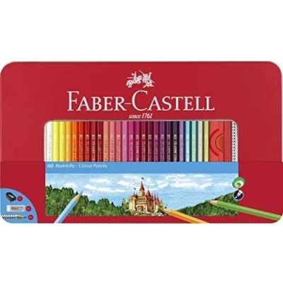 Abbildung von FABER CASTELL 115894 Buntstift hexagonal, 60er Metalletui