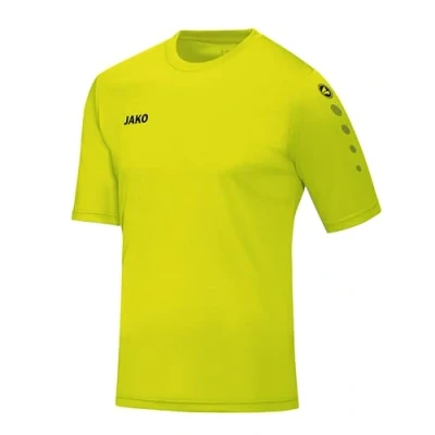 Abbildung von JAKO Unisex Kinder Team (Kurzarm) Fußballtrikots, Lime, 140 EU