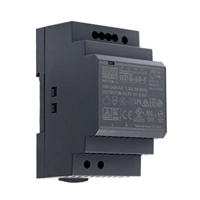 Abbildung von 5 VDC 6,5 A 32,5Watt Mean Well HDR 60 Hutschienen Netzteil DIN Rail