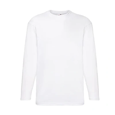 Abbildung von Fruit of the Loom Langarm T Shirt 610380 Gr. L, weiß