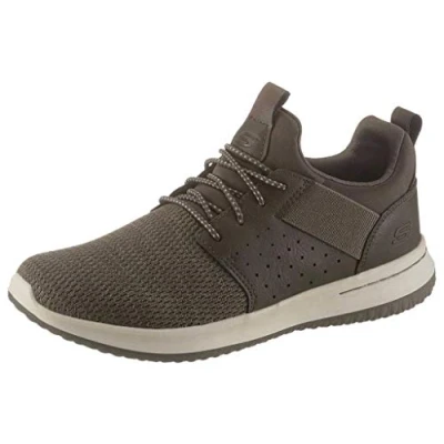 Abbildung von Skechers Herren Delson Camben Sneaker, Olive Mesh W Synthetic, 46 EU
