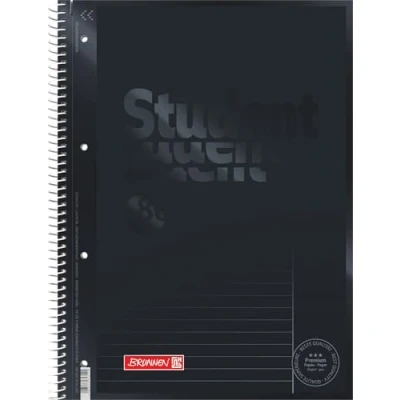 Abbildung von Brunnen 1067925190 Notizblock / Collegeblock Student Colour Code (A4 liniert, Lineatur 25 90 g/m², 80 Blatt) schwarz