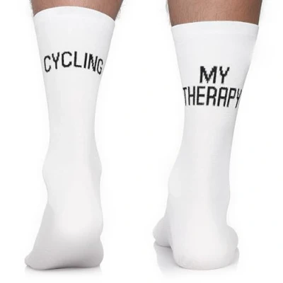 Abbildung von TODO Fahrradsocken Damen und Herren. Rennrad Socken Damen. Motiv Fahrrad Herren, Radsocken Lustig (Cycling My Therapy 35 38)
