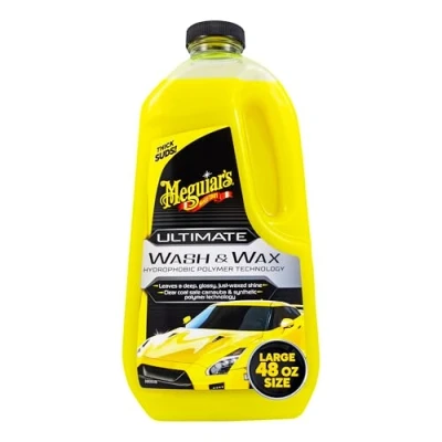 Abbildung von Meguiar&#039;s G17748EU Ultimate Wash &amp; Wax Autoshampoo Autopflege&amp; Autoreinigung Autowäsche mit Duft Autowachs Shampoo und Wachs in einem 1420ml