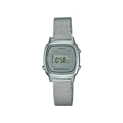 Abbildung von Casio Digitaluhr silvercoloured, Damen, Größe: One Size, Silver coloured