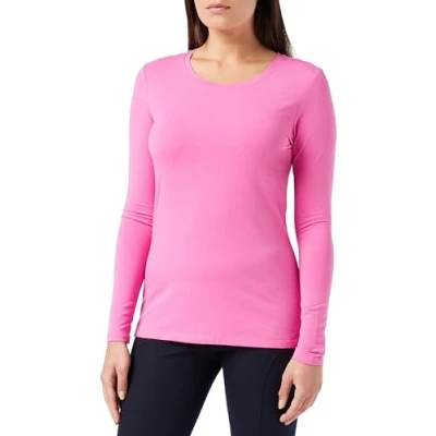 Abbildung von Amazon Essentials Damen Langärmeliges T Shirt mit Rundhalsausschnitt, Klassischer Schnitt (Erhältlich in Übergröße), Rosa, S