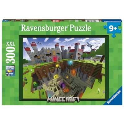 Abbildung von Ravensburger Kinderpuzzle 13334 Minecraft Cutaway 300 Teile XXL Puzzle für Kinder ab 9 Jahren, Geschenke